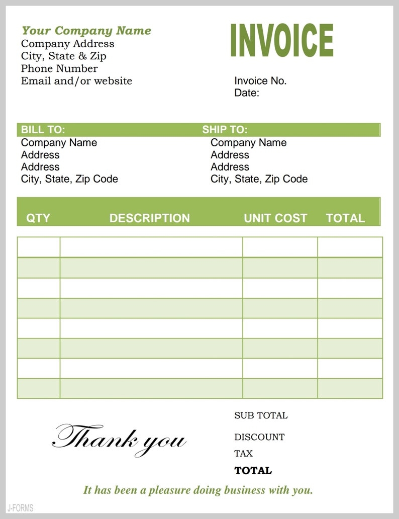 10 Viral Free Printable Invoice Editable Template