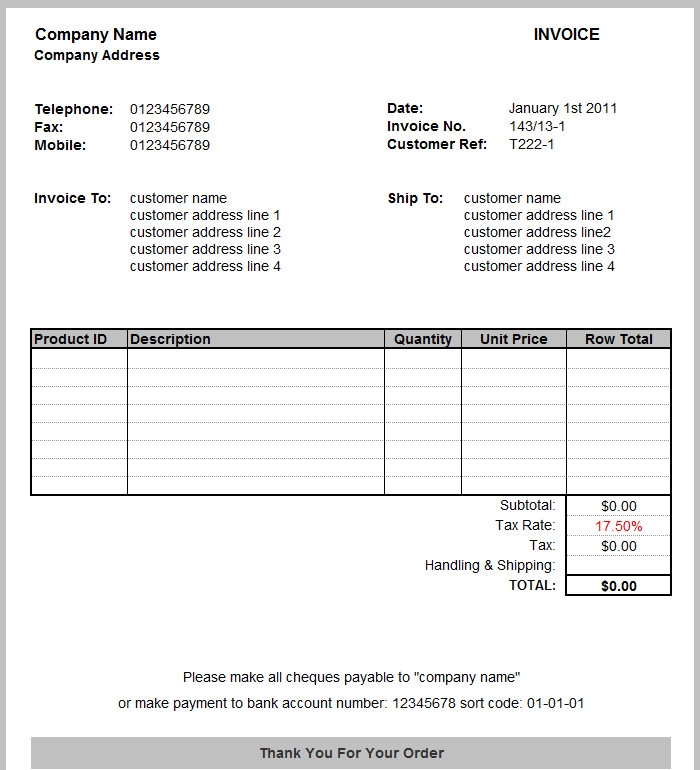 14 Free Tax Invoice Templates Word Excel AI
