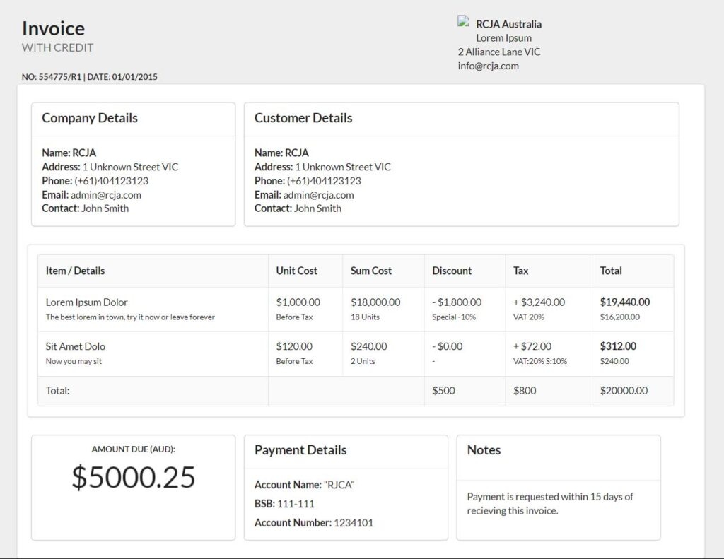 15 Best HTML Invoice Templates Free Paid Immense Art