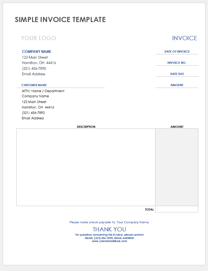 15 Free Invoice Google Docs Templates