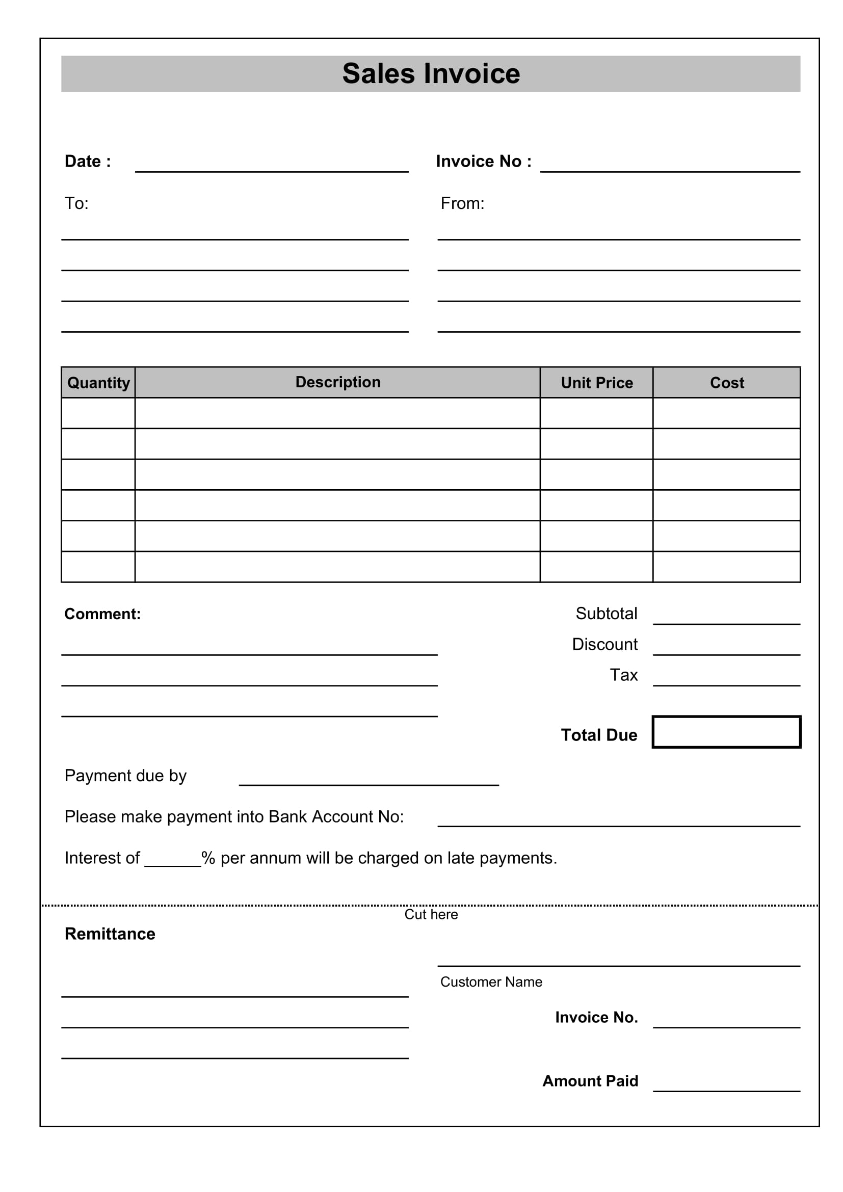 17 Sales Invoice Examples To Download