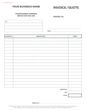 18 Printable Contractor Invoice Template Forms Fillable Samples In 