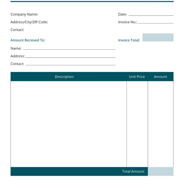 28 Blank Invoice Templates Free Premium Templates