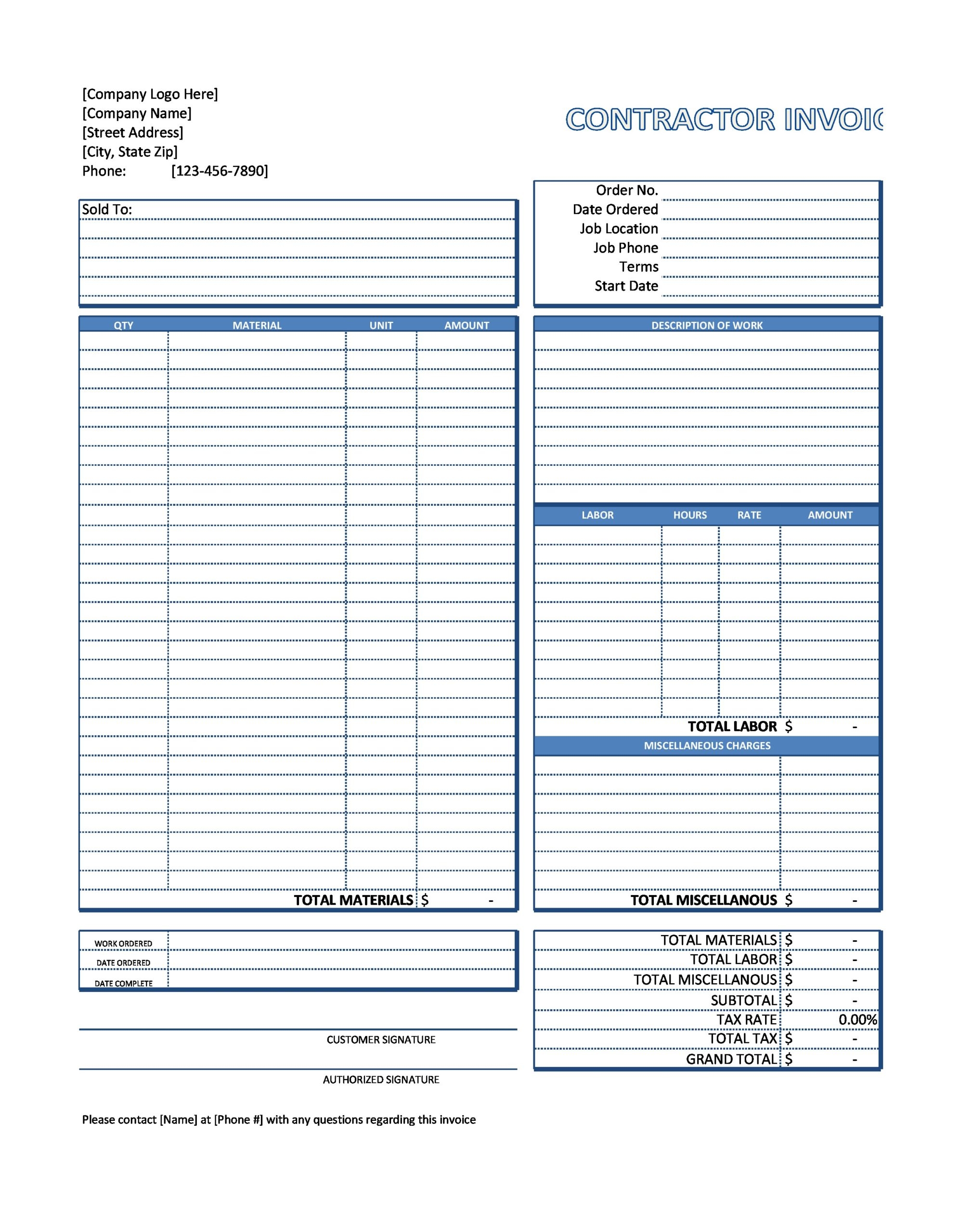 28 Independent Contractor Invoice Templates FREE 