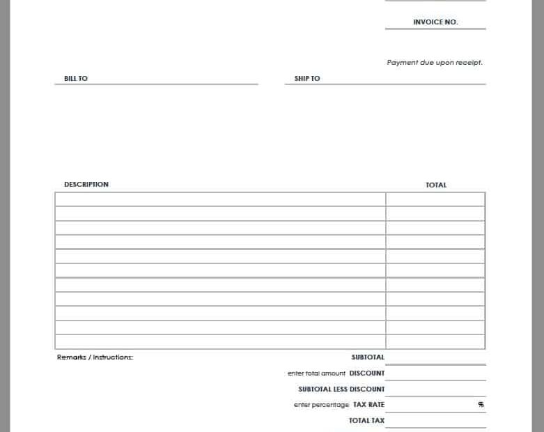 55 Free Invoice Templates Smartsheet