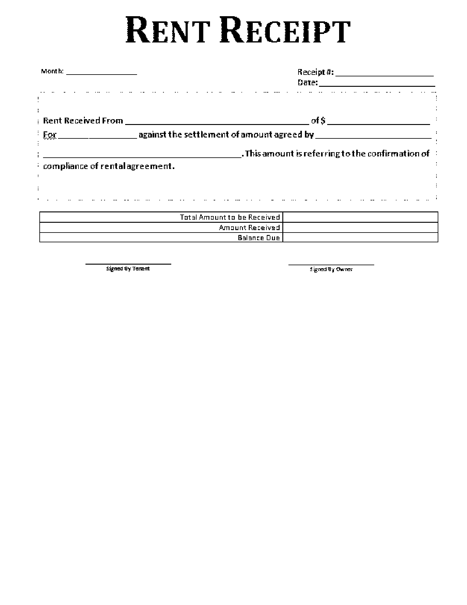 Car Rental Receipt Template 100 Free CocoSign