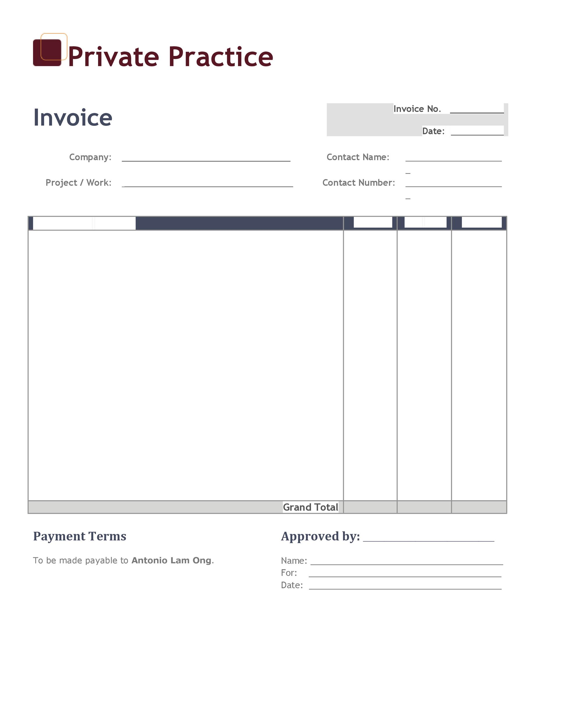 Editable Free Printable Invoice Templates Printable Templates Free 