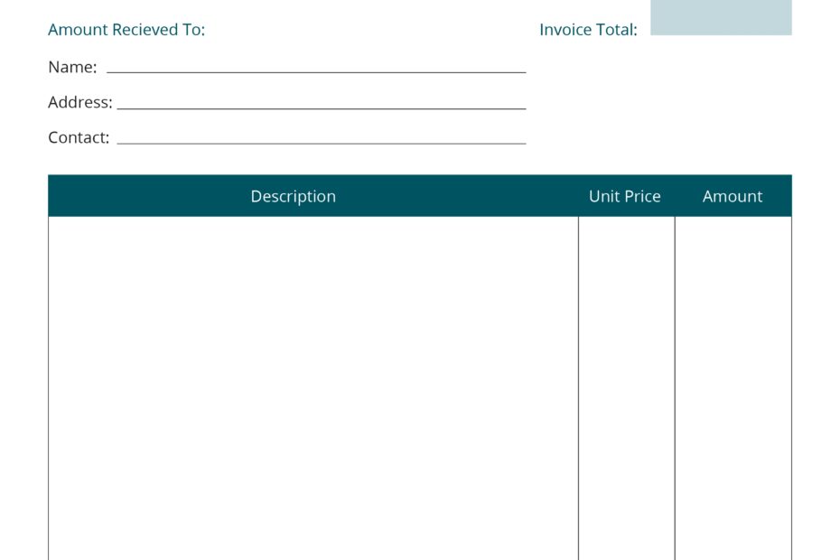 Editable Invoice Template Invoice Example Free Printable Invoice