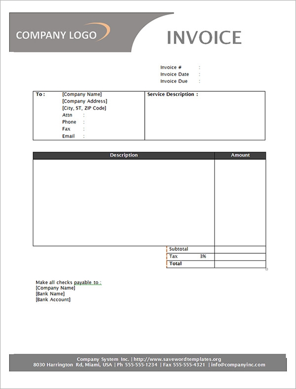 FREE 32 Printable Service Invoice Templates In Google Docs Google 