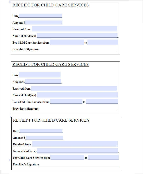 FREE 7 Daycare Invoice Templates In MS Word PDF