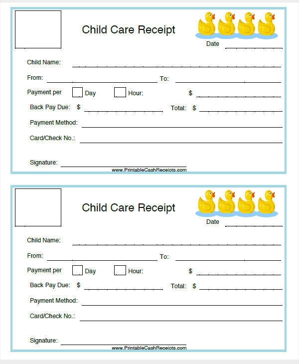 FREE 7 Daycare Invoice Templates In MS Word PDF