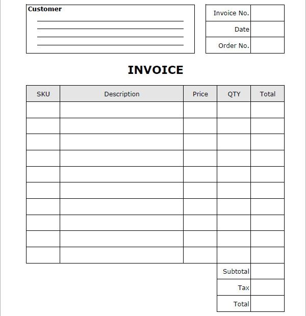 FREE 9 Business Invoice Templates In PDF MS Word Excel