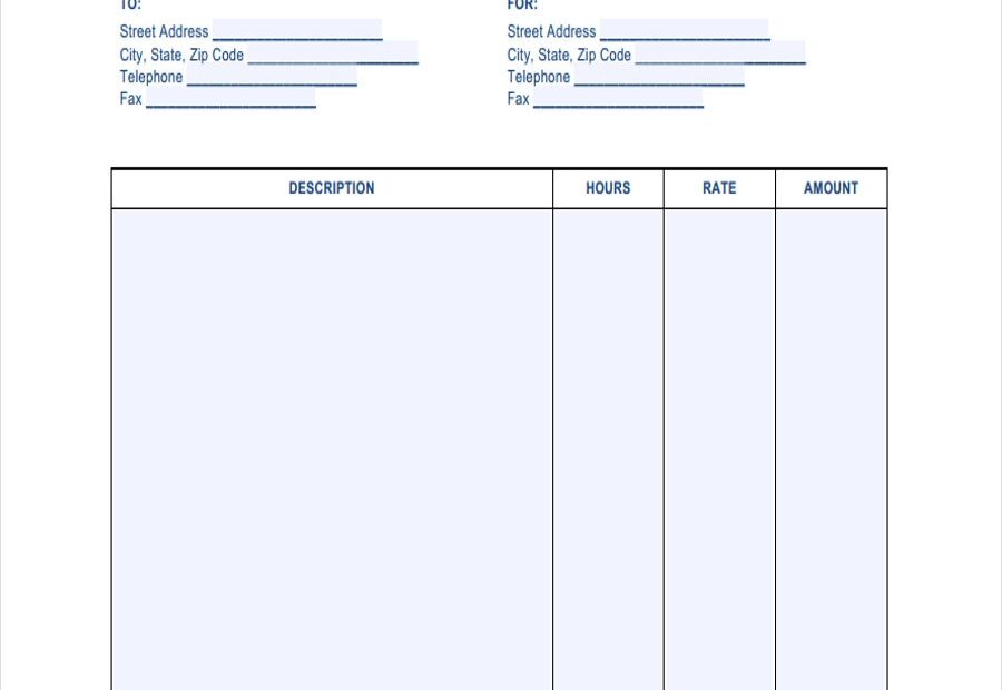 FREE 9 Printable Invoice Forms In PDF Ms Word Excel