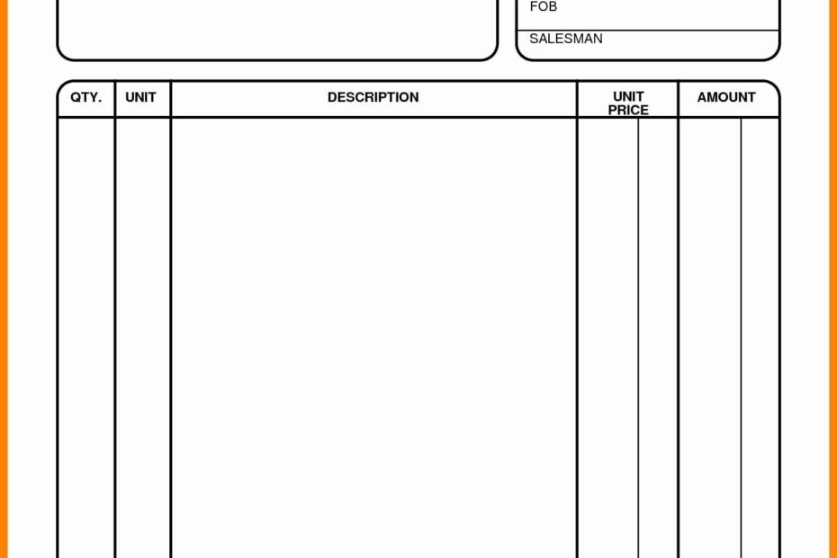 Free Blank Invoice Template Download Stormgagas