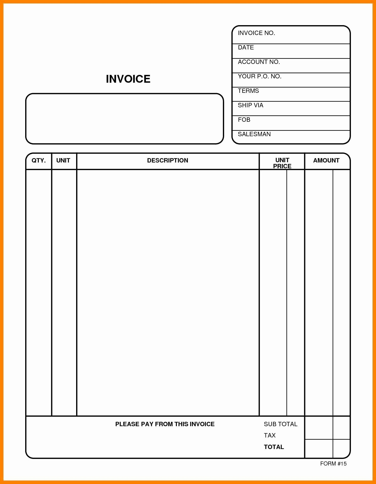 Free Blank Invoice Template Download Stormgagas