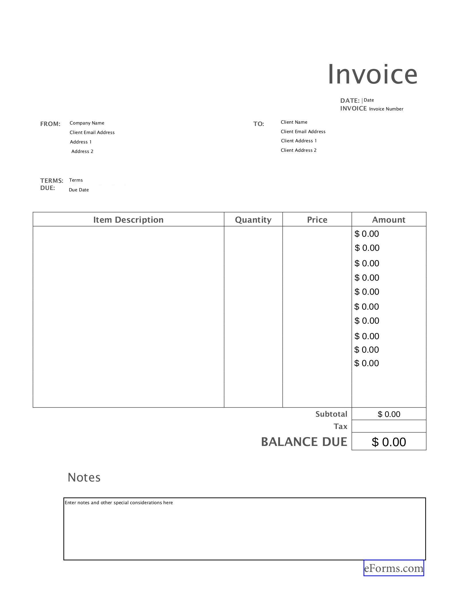 Free Downloadable Invoice Template For Word KAESG BLOG
