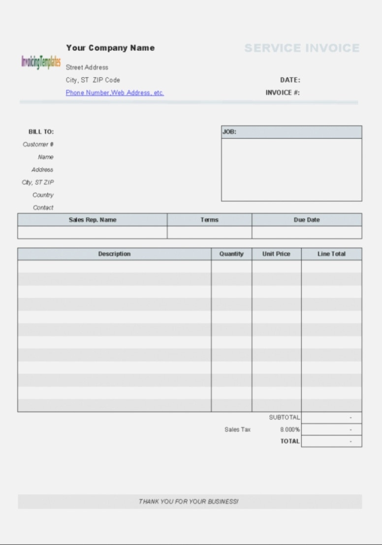 Free Invoice Aynax Template Printable