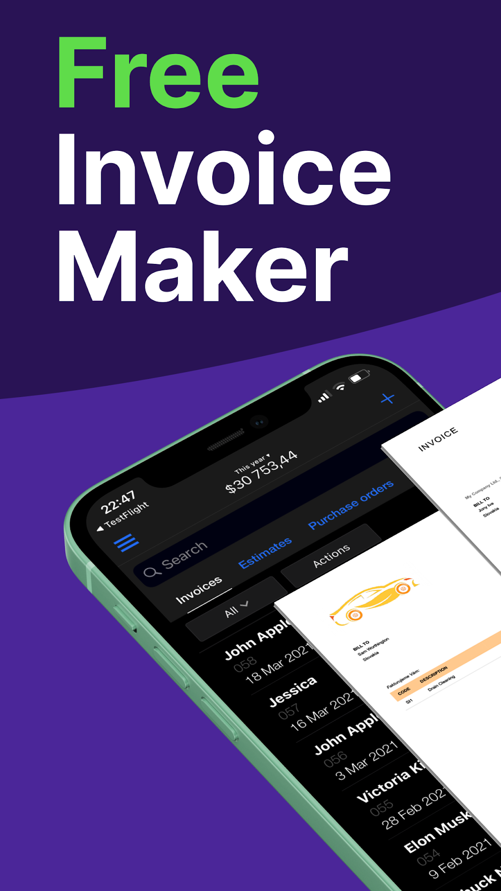 Free Invoice Maker Simple App Pour Android T l charger