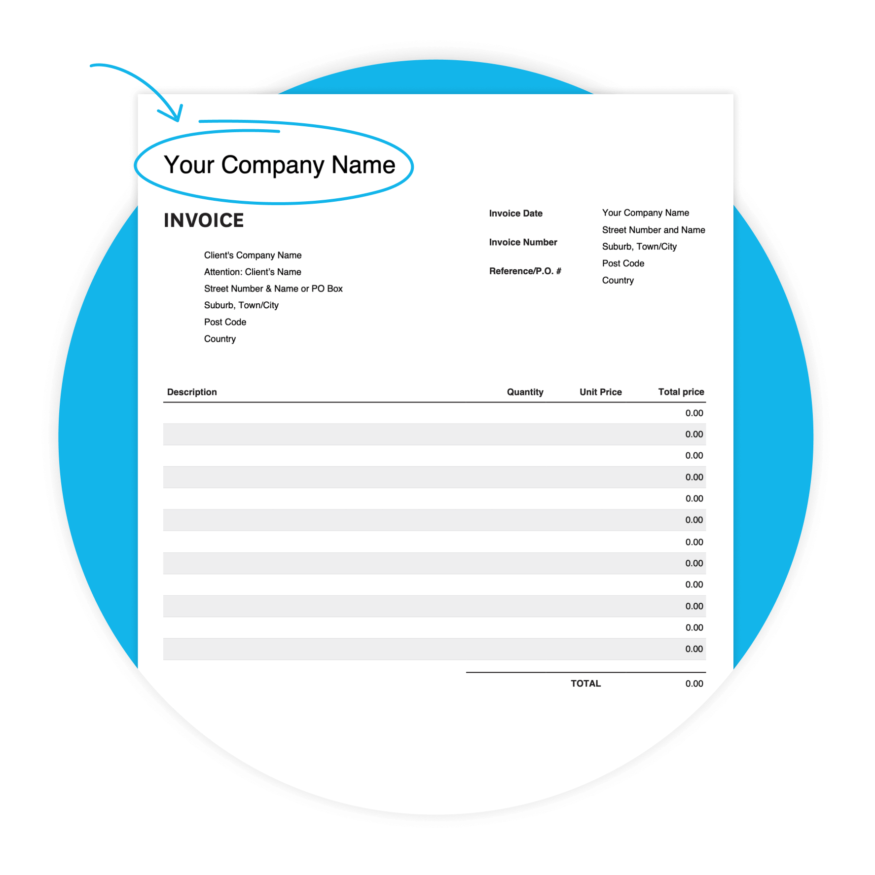 Free Invoice Template Download A Customisable Invoice Format 