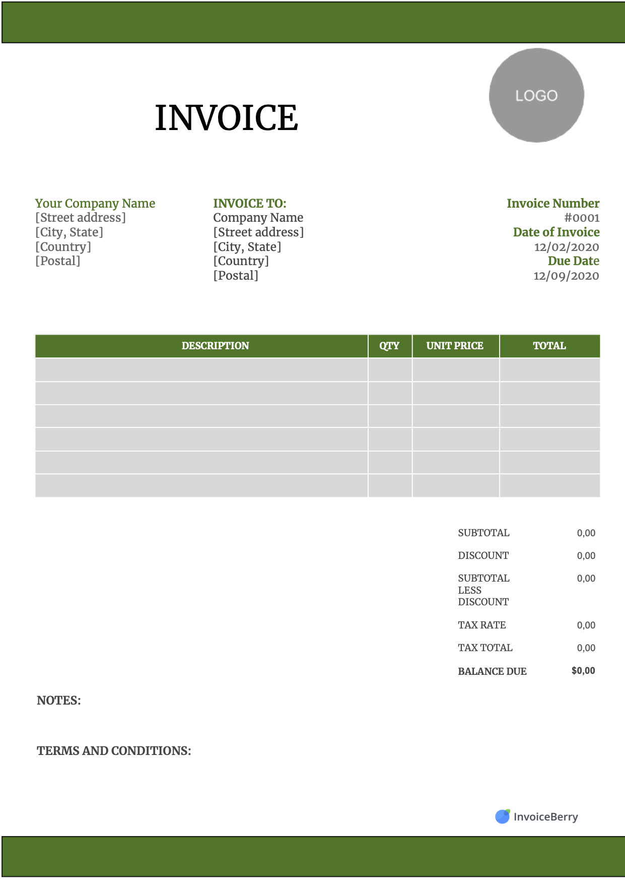 Free Invoice Templates Download All Formats And Industries Worksheets Library