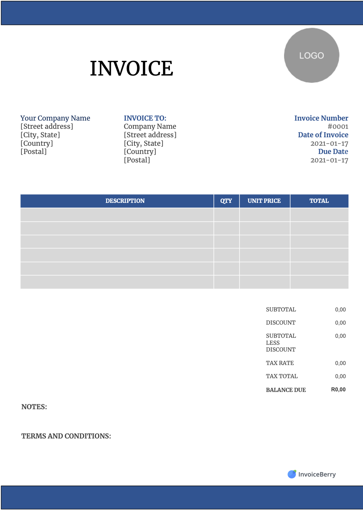 Free Invoice Templates Download All Formats And Industries 