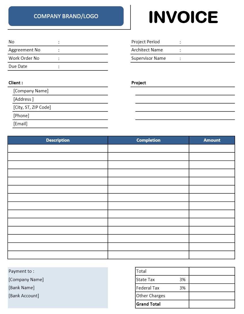 Free Printable Contractor Invoice Template Printable Forms Free Online