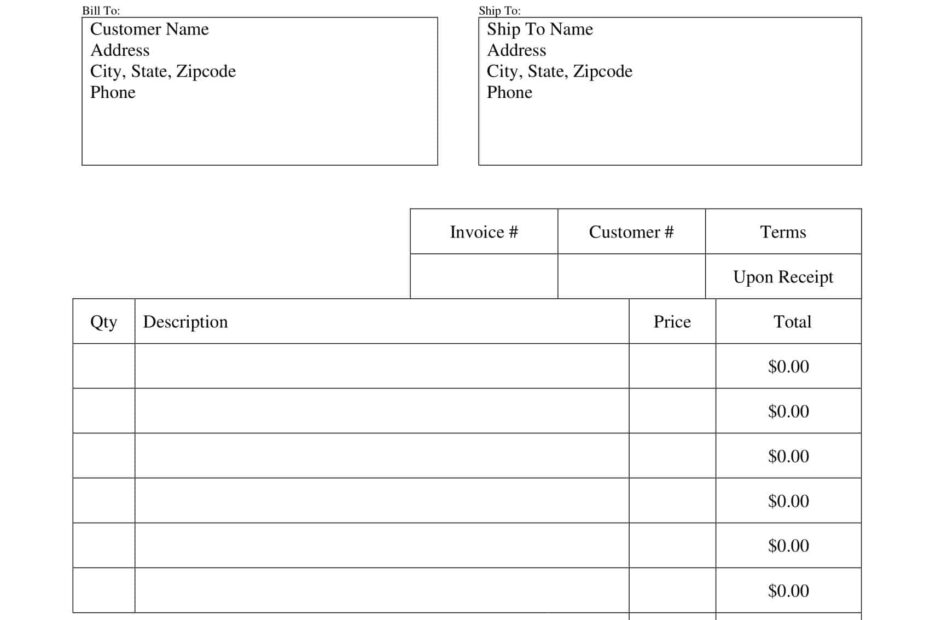 Free Printable DJ Invoice Templates PDF Excel Word