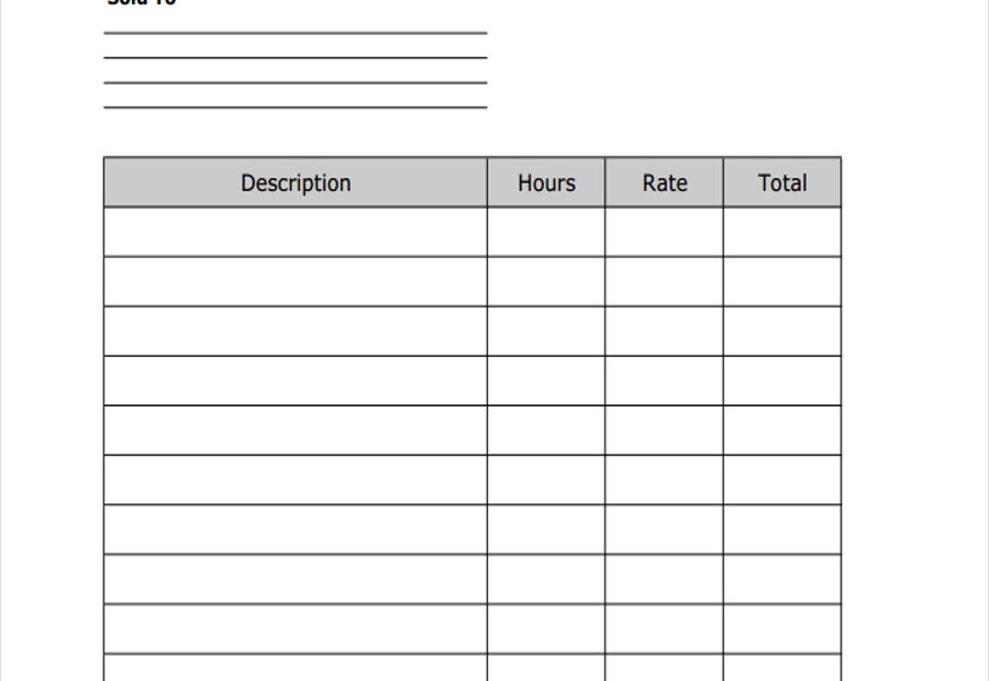 Free Printable Invoice Forms