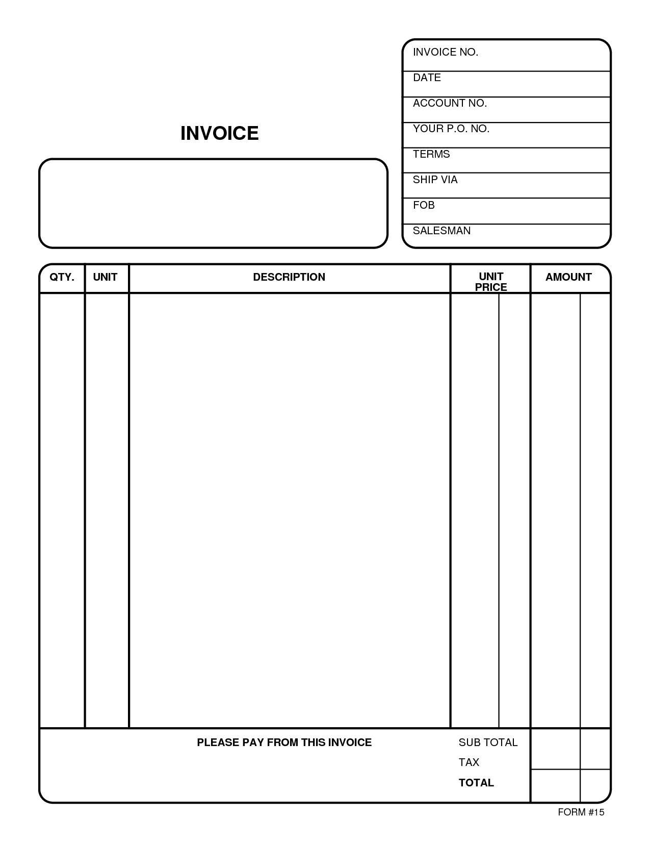 Free Printable Invoice Maker Template Business PSD Excel Word PDF