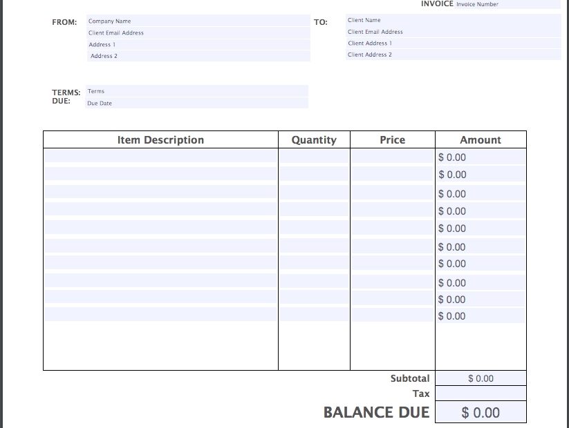 Free Printable Invoice Maker Template Business PSD Excel Word PDF