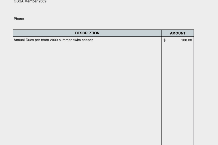 Free Printable Invoice Template Word