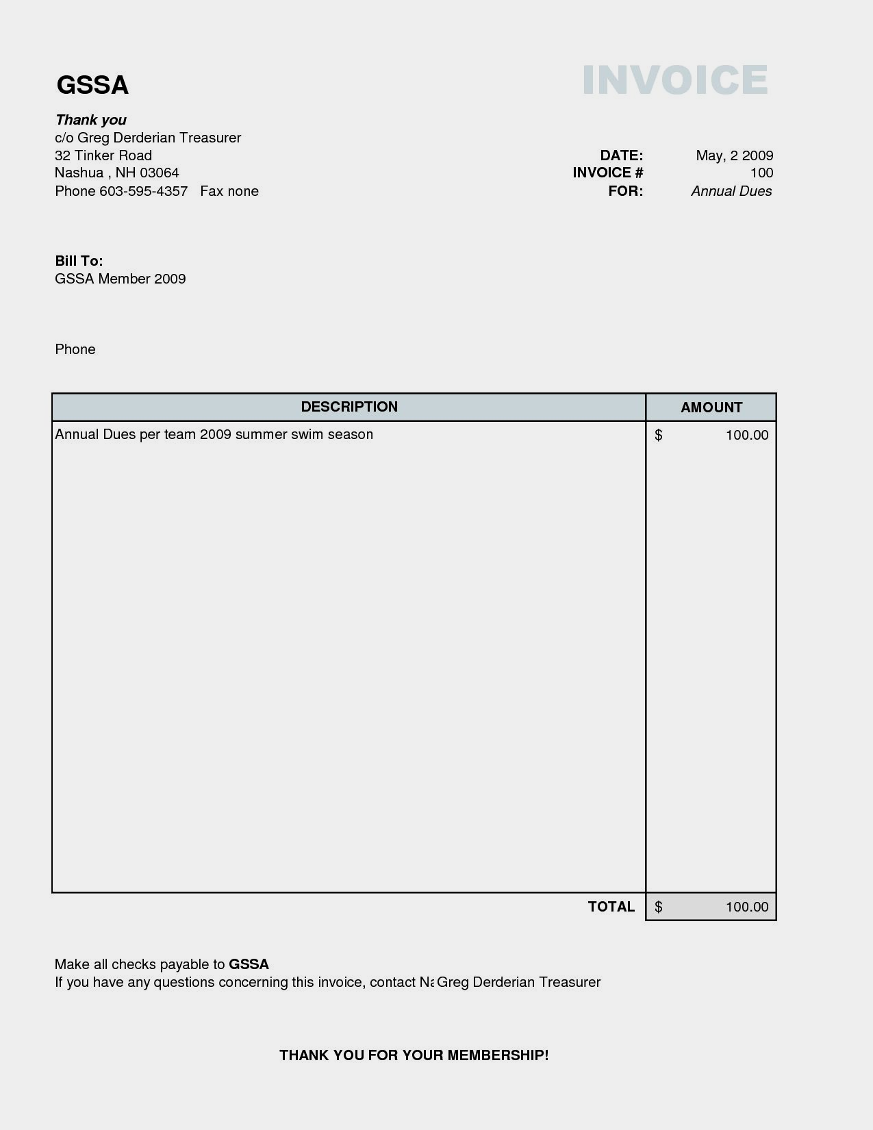  Free Printable Invoice Template Word