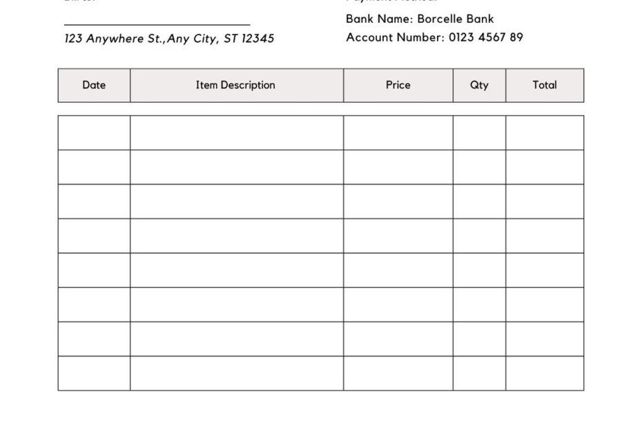 Free Printable Professional Invoice Templates To Customize Canva Worksheets Library
