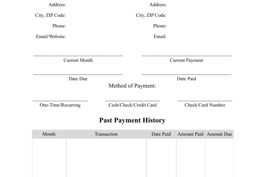 Free Printable Rent Invoice Printable Templates