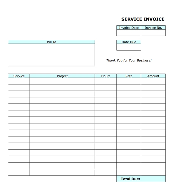 Free Printable Work Invoices Free Printable Work Invoices