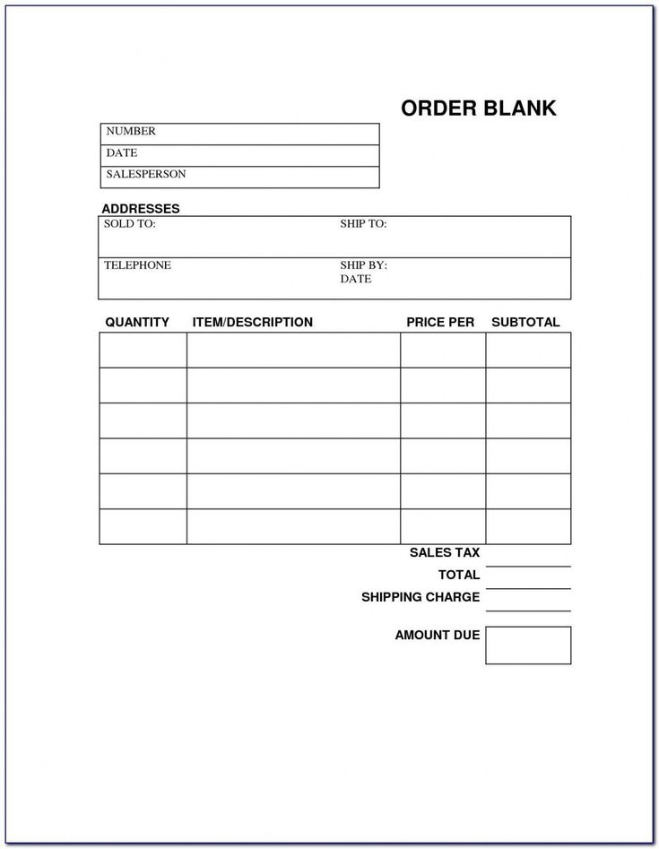 Free Printable Work Order Invoice Ataglance Printable Calendar
