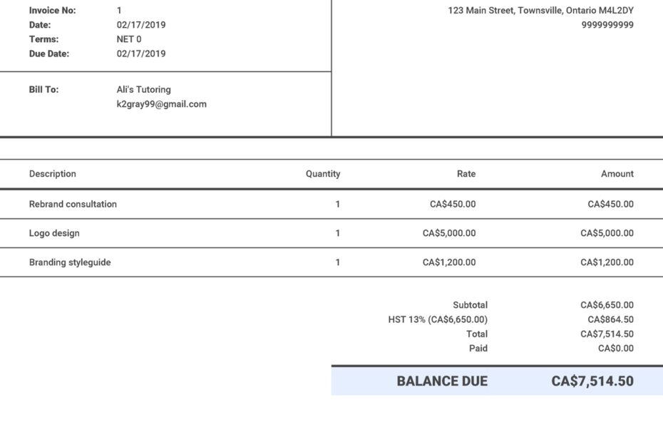 Free Roofing Invoice Template Customize And Send In 90 Seconds