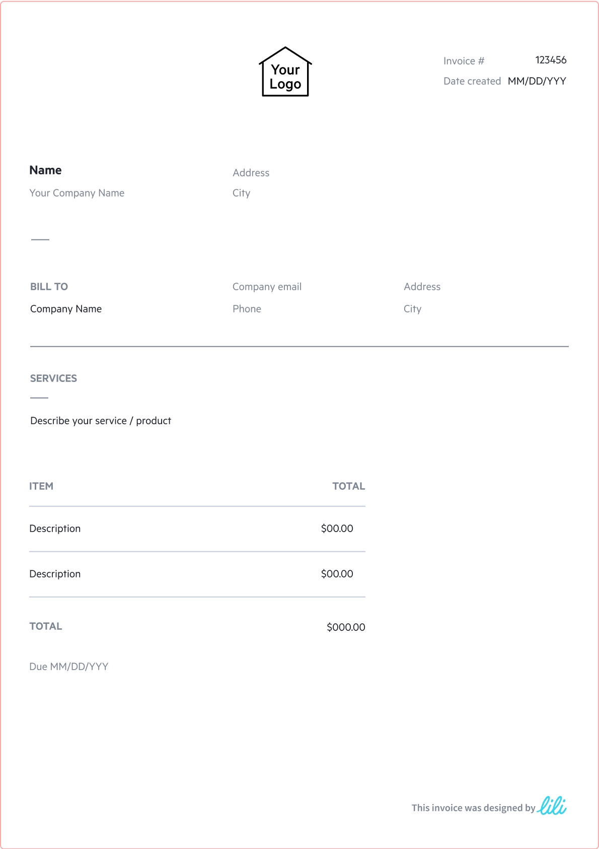 Free Trucking Invoice Templates Lili