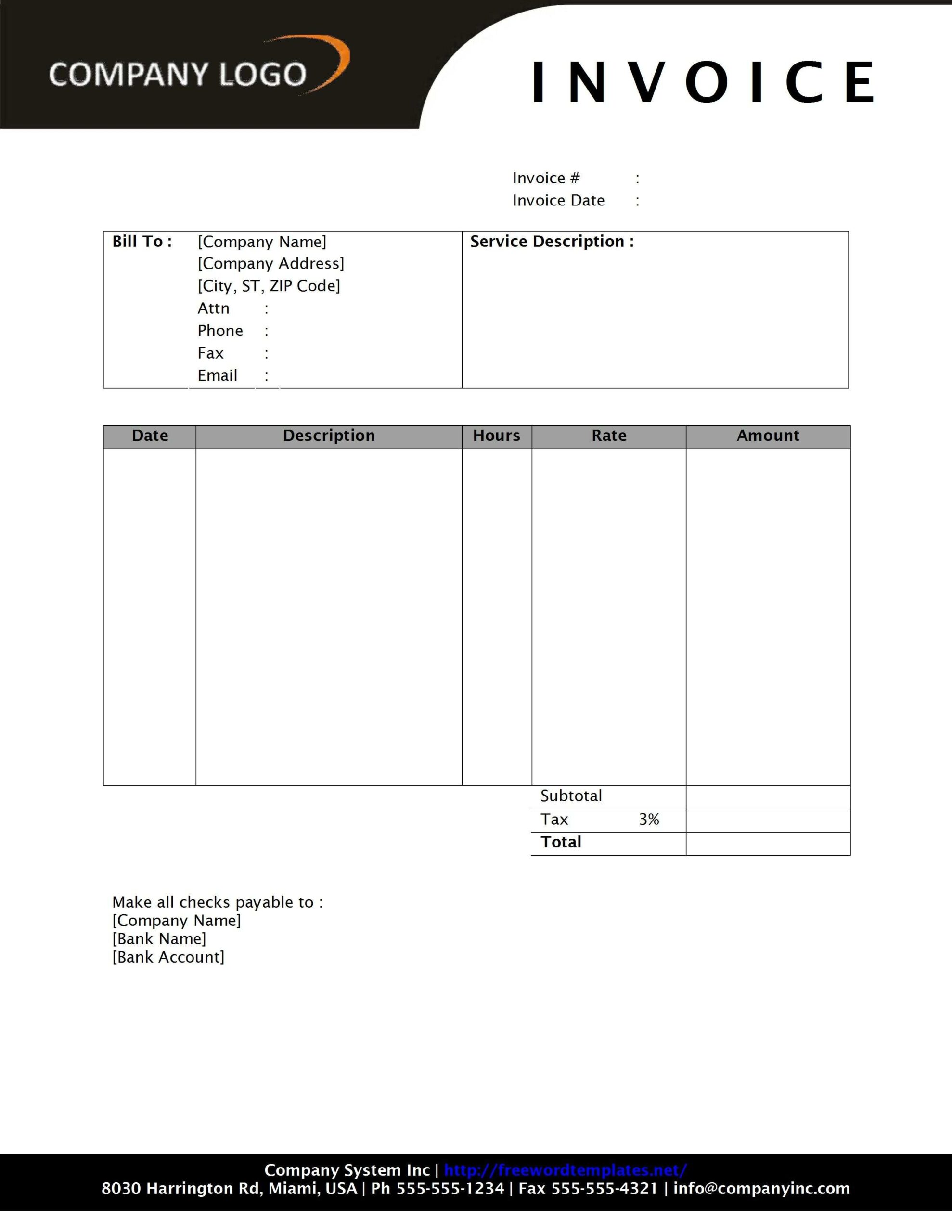Invoice Template For Designers Detrester