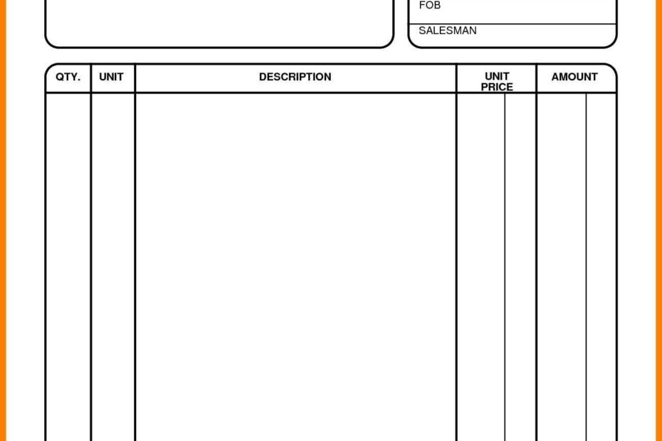 Invoice Template For Pages