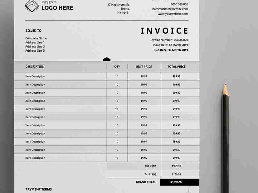 Invoice Template For Pages Professional Sample Template Collection