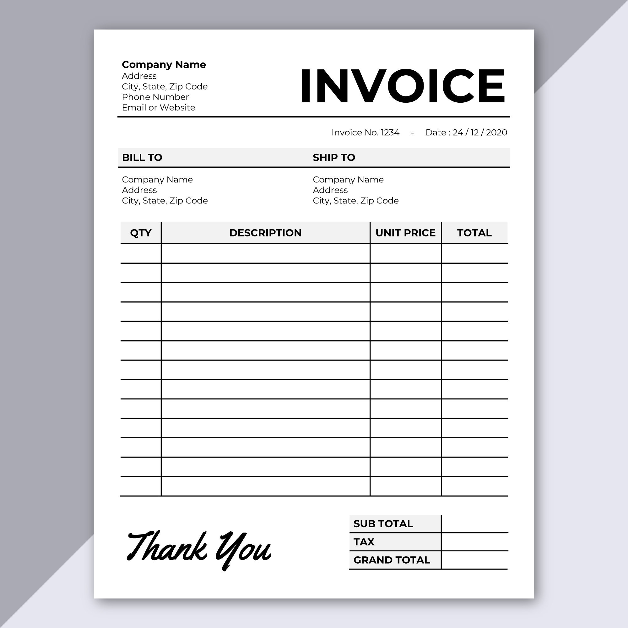 Invoice Template