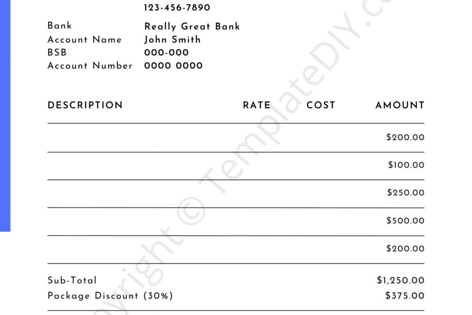 Notary Invoice Template Blank Printable In Pdf Excel Word Free Word