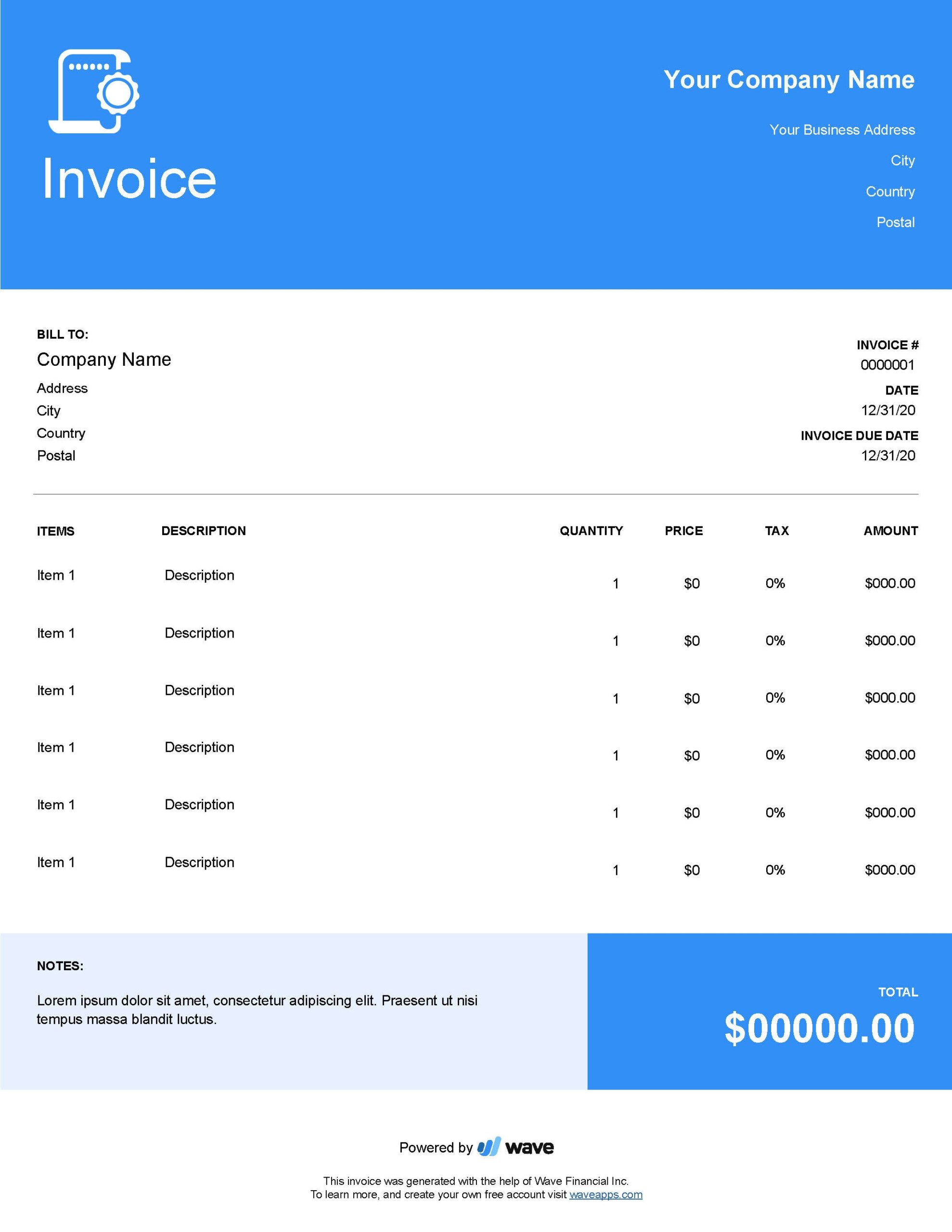 Notary Public Invoice Template Free Download