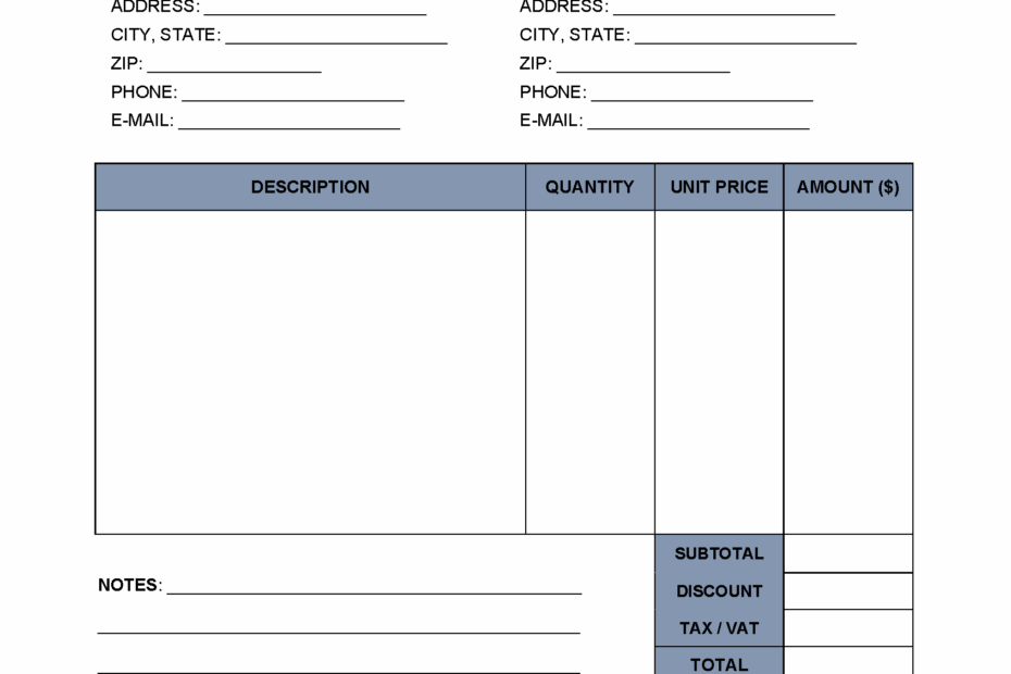 Notary Service Invoice Template Invoice Maker
