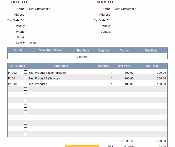 Pdf Invoice With Paypal Button For Paypal Invoice Template Db excel