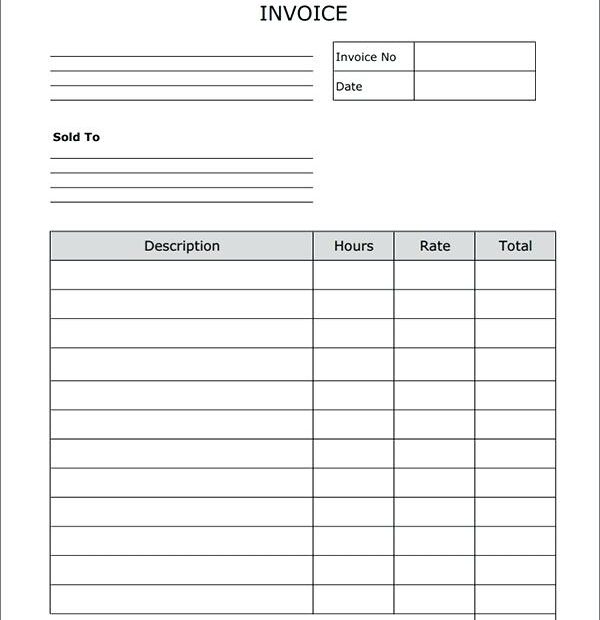 Printable Contractor Invoice Shop Fresh