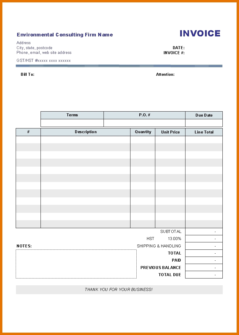 Printable Invoice Templates Word Template Business PSD Excel Word PDF