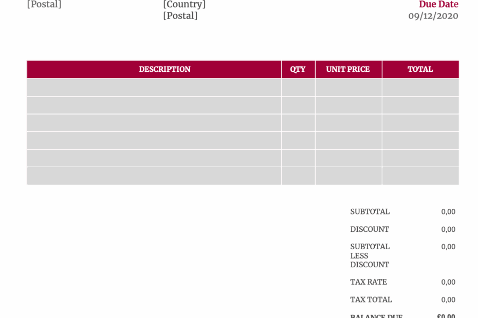 Top Free Invoice Templates For UK Contractors And Companies